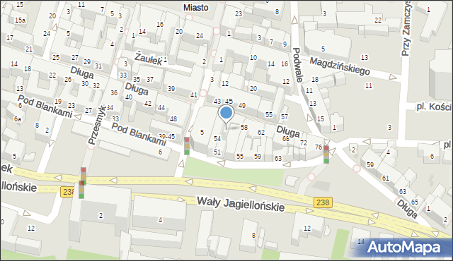Bydgoszcz, Długa, 56, mapa Bydgoszczy