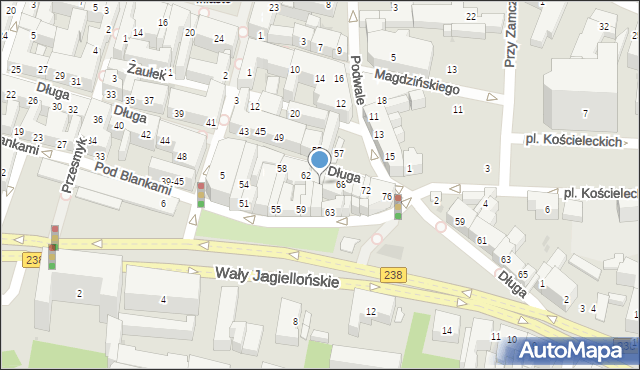 Bydgoszcz, Długa, 66, mapa Bydgoszczy