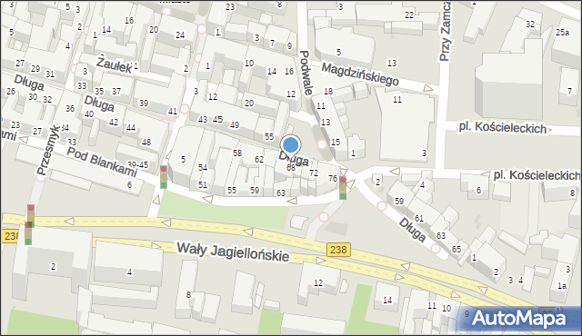 Bydgoszcz, Długa, 68, mapa Bydgoszczy