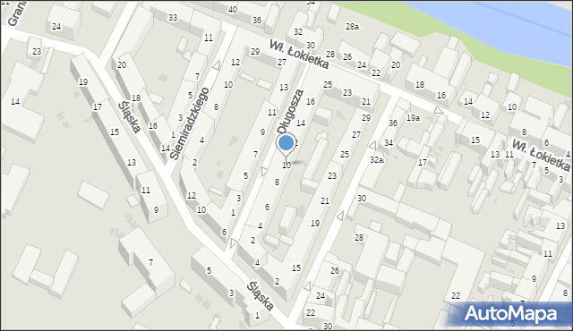 Bydgoszcz, Długosza Jana, ks., 10, mapa Bydgoszczy