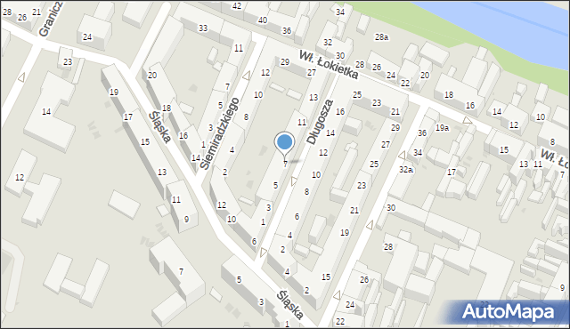 Bydgoszcz, Długosza Jana, ks., 7, mapa Bydgoszczy