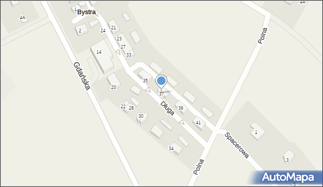 Bystra, Długa, 37, mapa Bystra