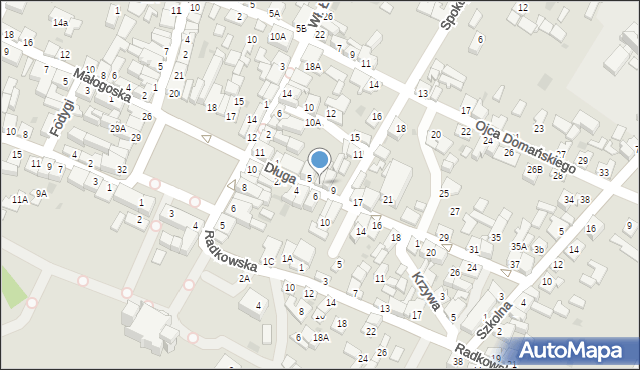 Chęciny, Długa, 7, mapa Chęciny