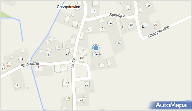 Chrząstowice, Długa, 17, mapa Chrząstowice