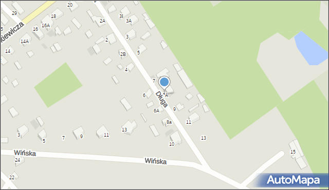 Ciechanowiec, Długa, 7A, mapa Ciechanowiec