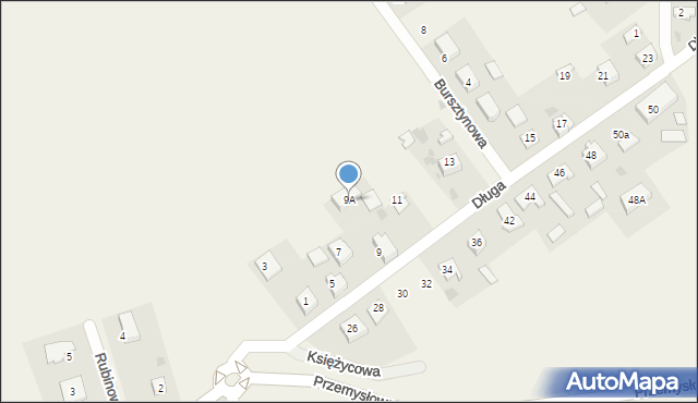 Cieplewo, Długa, 9A, mapa Cieplewo