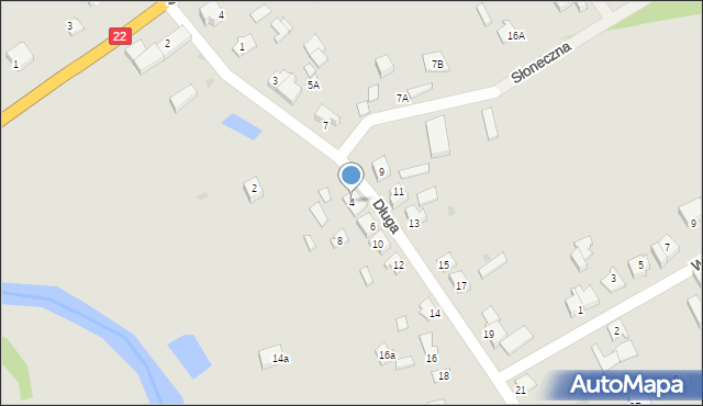 Czarna Woda, Długa, 4, mapa Czarna Woda