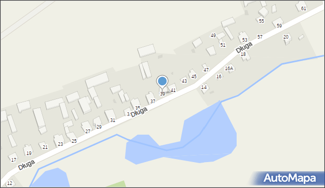 Czernice Borowe, Długa, 39, mapa Czernice Borowe