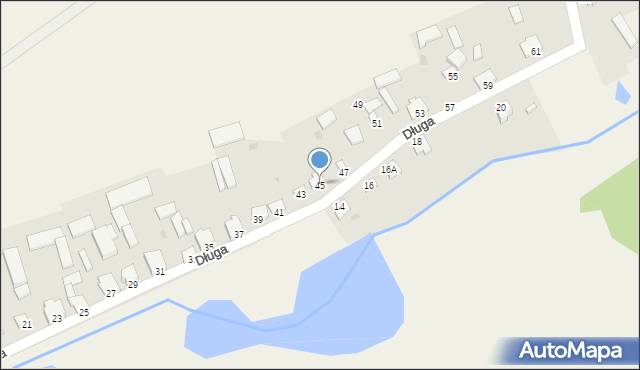 Czernice Borowe, Długa, 45, mapa Czernice Borowe