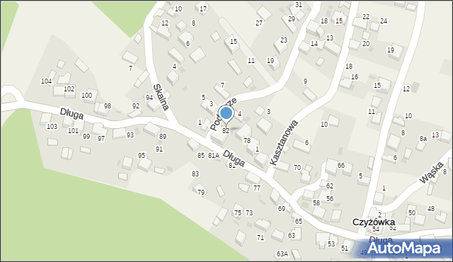 Czyżówka, Długa, 82, mapa Czyżówka