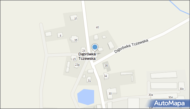 Dąbrówka Tczewska, Długa, 38, mapa Dąbrówka Tczewska