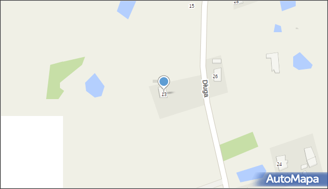 Długa, Długa, 13, mapa Długa