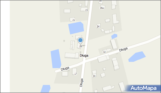 Długa, Długa, 19, mapa Długa