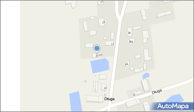 Długa, Długa, 21, mapa Długa