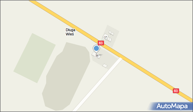 Długa Wieś, Długa Wieś, 35, mapa Długa Wieś