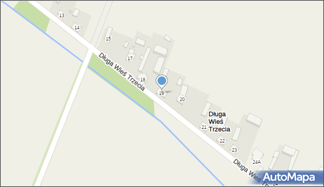 Długa Wieś Trzecia, Długa Wieś Trzecia, 19, mapa Długa Wieś Trzecia