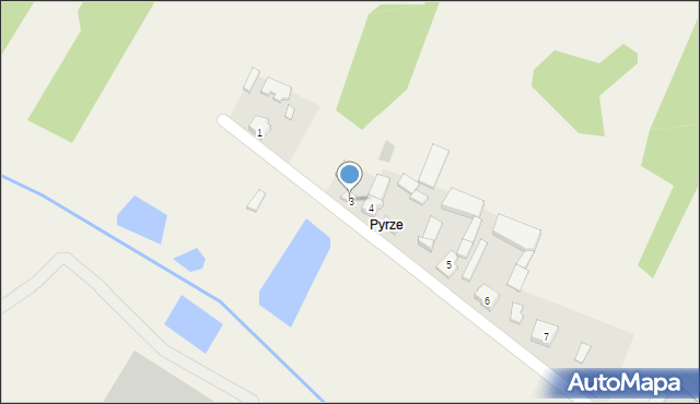 Długa Wieś Trzecia, Długa Wieś Trzecia, 3, mapa Długa Wieś Trzecia