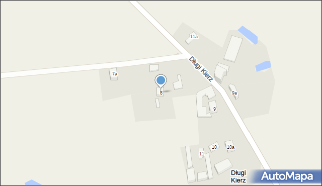 Długi Kierz, Długi Kierz, 8, mapa Długi Kierz