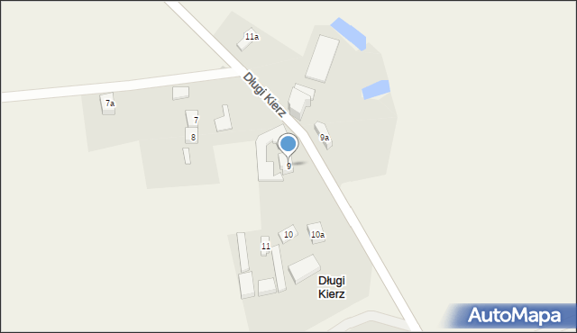 Długi Kierz, Długi Kierz, 9, mapa Długi Kierz