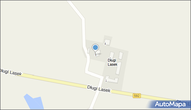 Długi Lasek, Długi Lasek, 3, mapa Długi Lasek