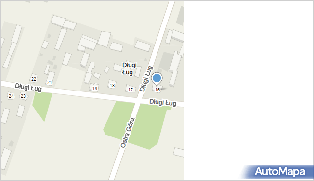 Długi Ług, Długi Ług, 16, mapa Długi Ług