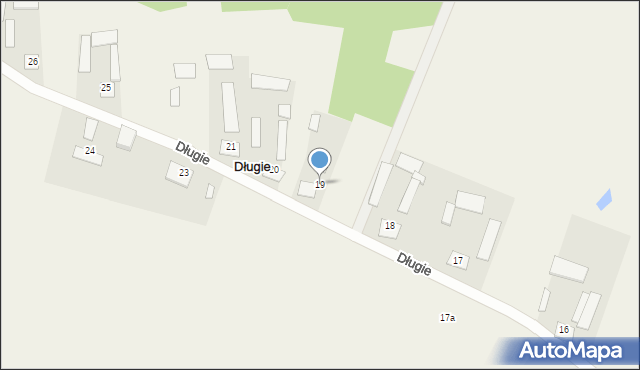 Długie, Długie, 19, mapa Długie