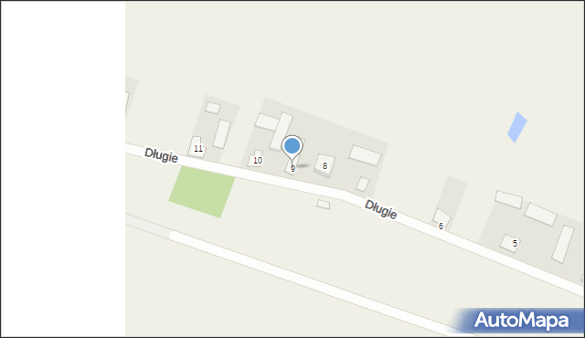 Długie, Długie, 9, mapa Długie