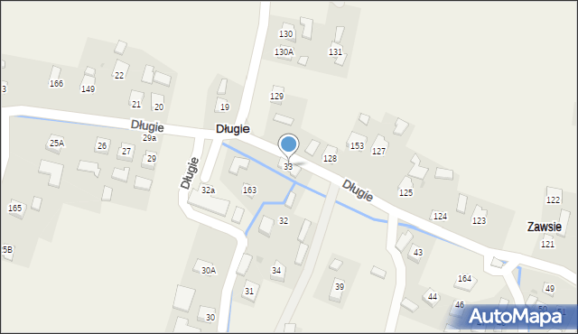 Długie, Długie, 33, mapa Długie