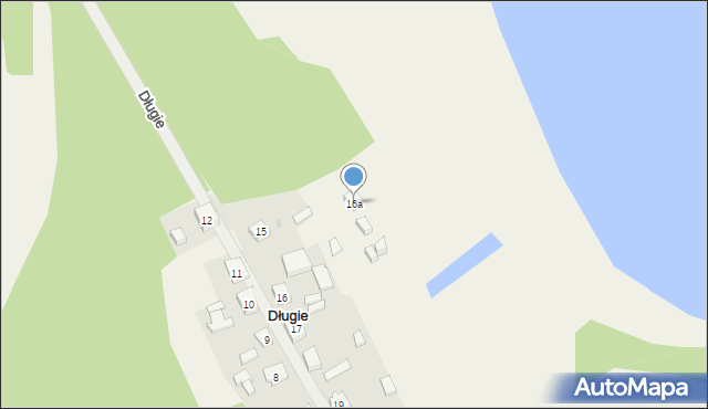 Długie, Długie, 16a, mapa Długie