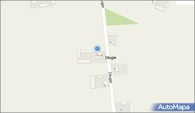 Długie, Długie, 7, mapa Długie