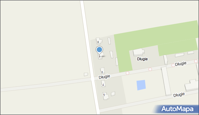 Długie, Długie, 7, mapa Długie