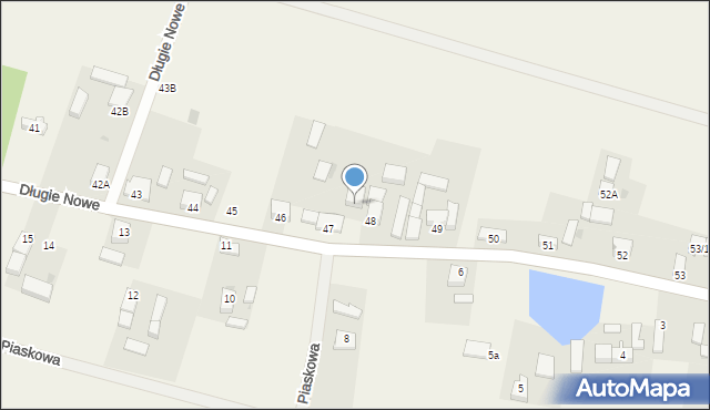 Długie Nowe, Długie Nowe, 48A, mapa Długie Nowe