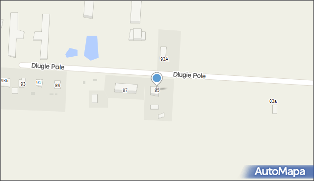 Długie Pole, Długie Pole, 85, mapa Długie Pole