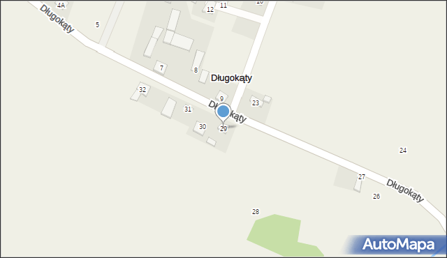 Długokąty, Długokąty, 29, mapa Długokąty