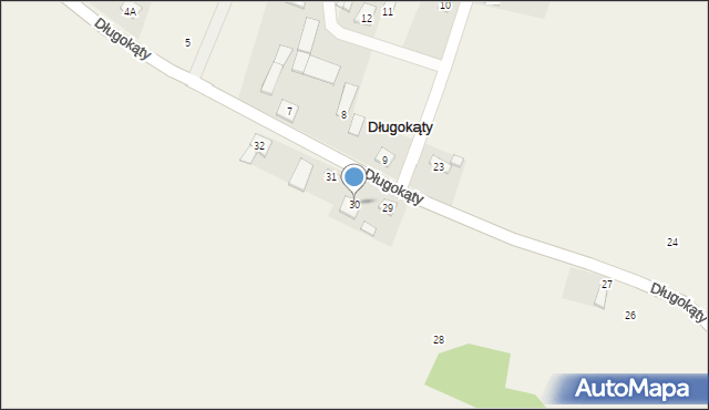 Długokąty, Długokąty, 30, mapa Długokąty