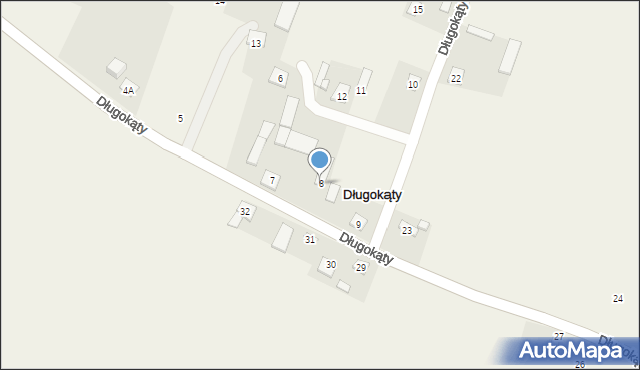 Długokąty, Długokąty, 8, mapa Długokąty