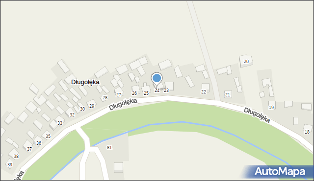 Długołęka, Długołęka, 24, mapa Długołęka