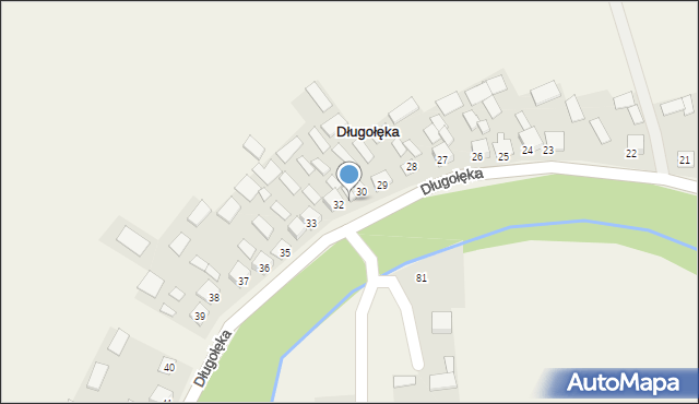 Długołęka, Długołęka, 31, mapa Długołęka