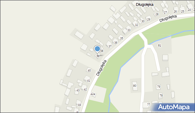 Długołęka, Długołęka, 39, mapa Długołęka