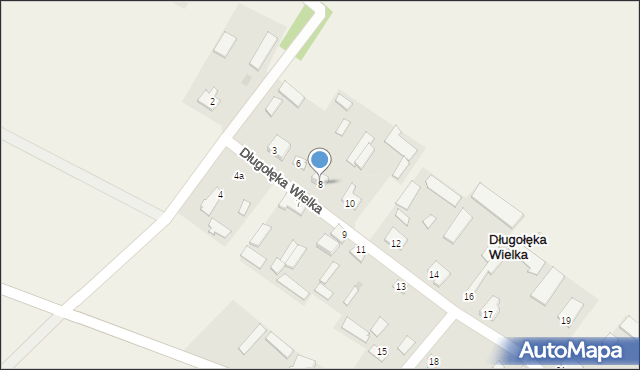 Długołęka Wielka, Długołęka Wielka, 8, mapa Długołęka Wielka