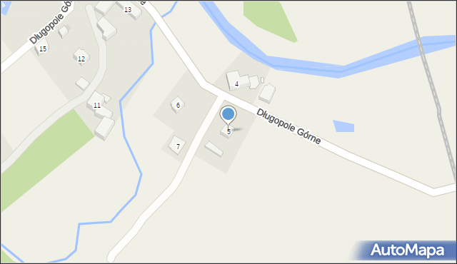 Długopole Górne, Długopole Górne, 5, mapa Długopole Górne