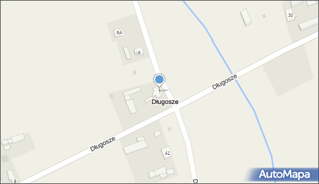 Długosze, Długosze, 7, mapa Długosze