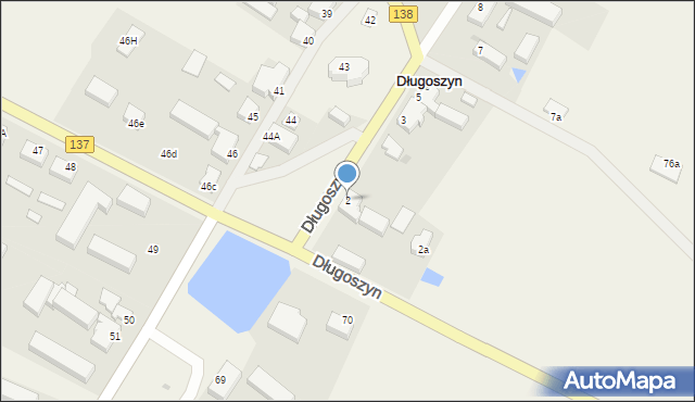 Długoszyn, Długoszyn, 2, mapa Długoszyn