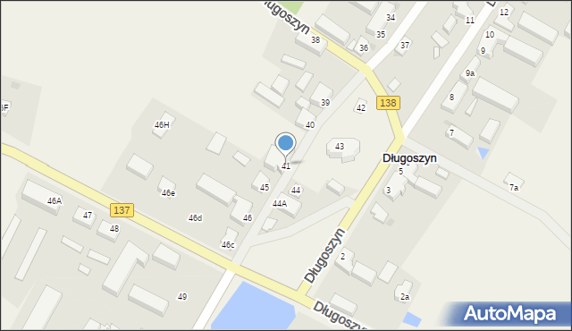 Długoszyn, Długoszyn, 41, mapa Długoszyn