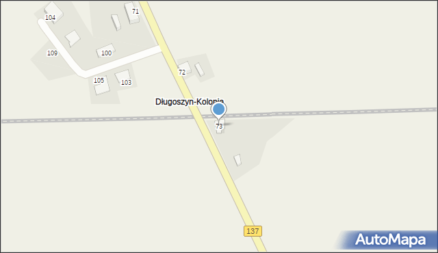 Długoszyn, Długoszyn, 73, mapa Długoszyn