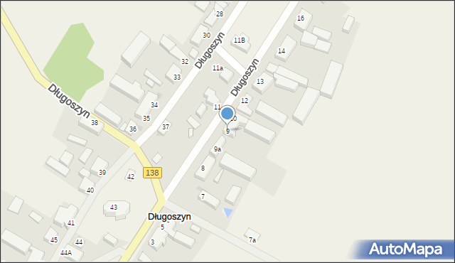 Długoszyn, Długoszyn, 9, mapa Długoszyn