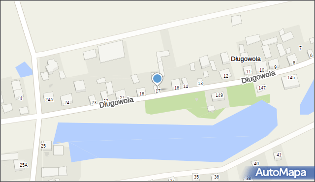 Długowola, Długowola, 17, mapa Długowola