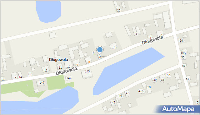 Długowola, Długowola, 6, mapa Długowola