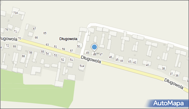 Długowola, Długowola, 48, mapa Długowola