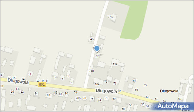 Długowola, Długowola, 77, mapa Długowola